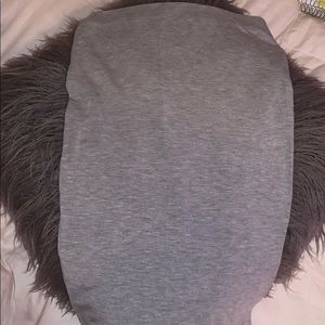 Forever 21 grey body con skirt